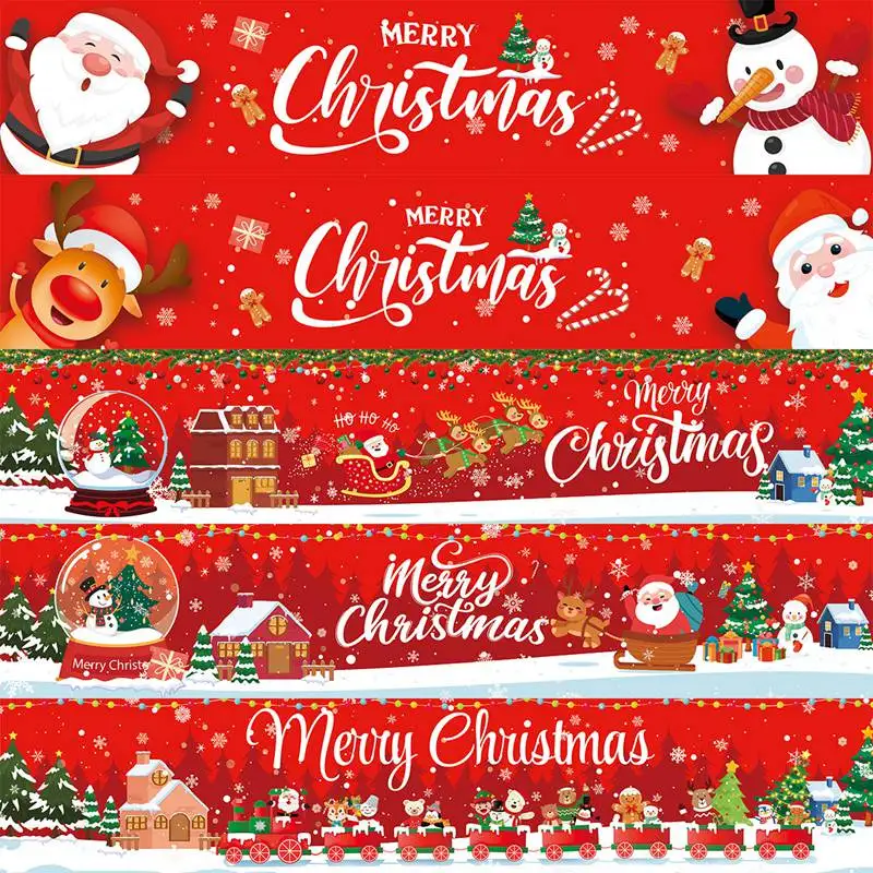 Merry Christmas Banner 2023 Christmas Decorations for Home Outdoor Navidad Natal Cristmas Ornament Xmas Gift New Year Decor 2024