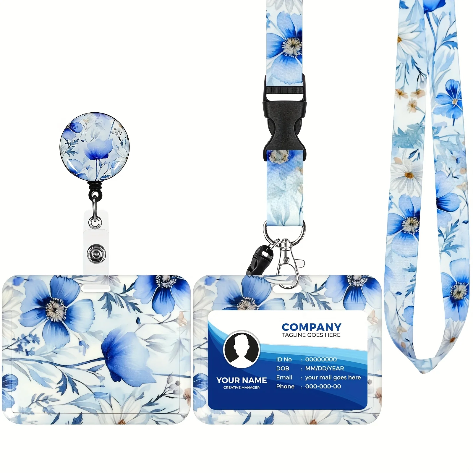 Badge Holder with Lanyard, Lanyard Badge with Card Holder, R