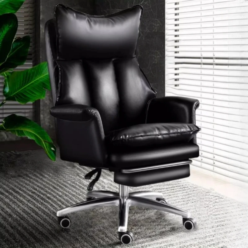 Leather Fancy Office Chair Support Back Luxury Ergonomic Office Chairs Massage Executive Cadeira Para Escritorio Furniture