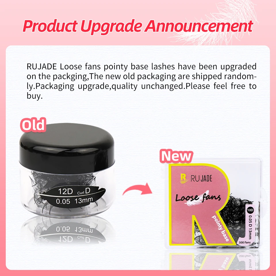 Rujade dünne spitze Basis vorgefertigte Volumen Faux Wimpern verlängerung lose Fans 3d 4d 5d 6d 7d 8d 10d russische Volumen Wimpern Bouquet – Detail 14