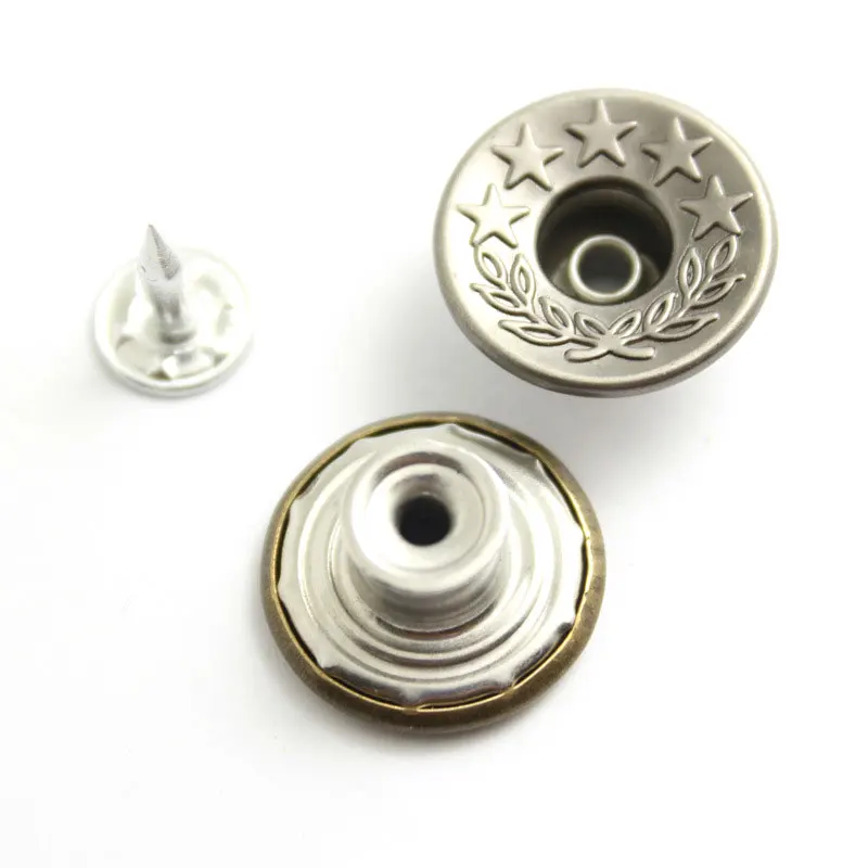 20PCS 17MM Round Metal Buttons Coat Suit Cardigan Jeans Button Handmade DIY Multiple Styles Cloth Button Sewing Accessories