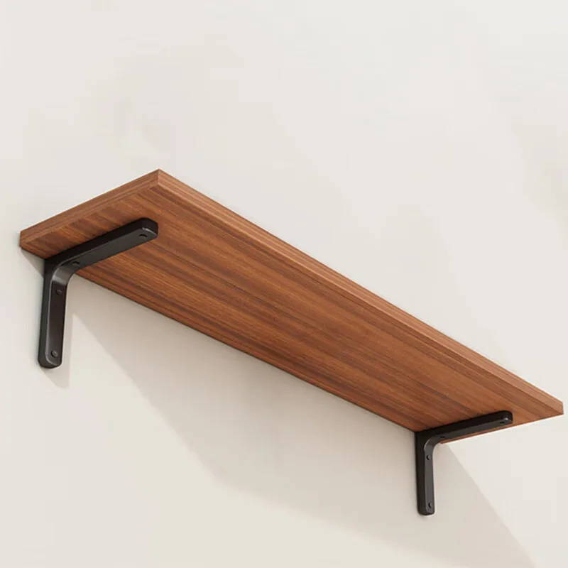 Wooden Wall Shelf No-Drill Mounted Storage Rack for Dormitory, Floating Bookshelf Router Organizer Display Stand