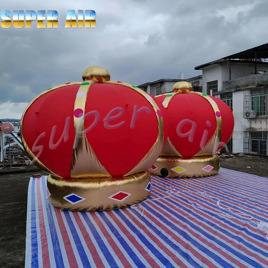 มงกุฎกษัตริย์แบบเป่าลมรุ่นใหม่ ดีไซน์ตามสั่ง พร้อมงานปูนสำหรับตกแต่ง