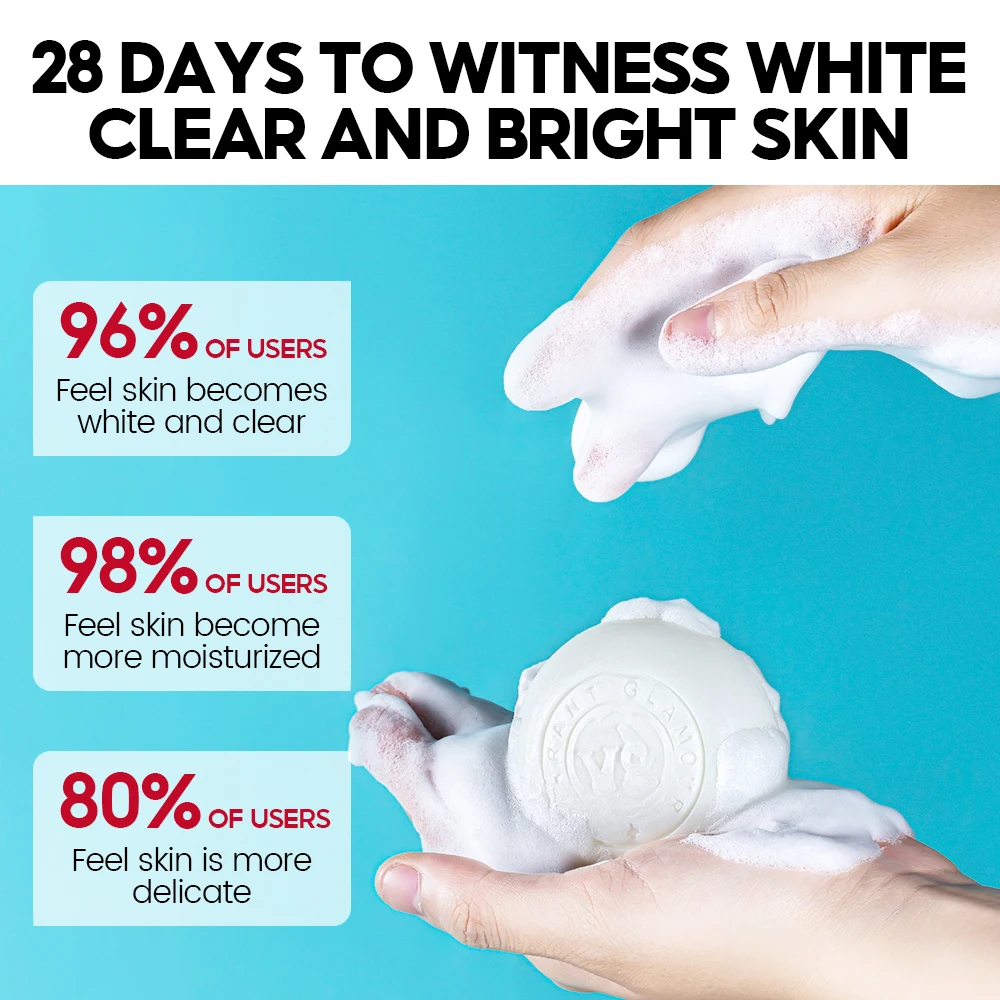 VIBRANT GLAMOUR Niacinamide Handmade Soap Whitening Deep Cleansing Exfoliation Can Be Used For Face Body Cleansing 100G