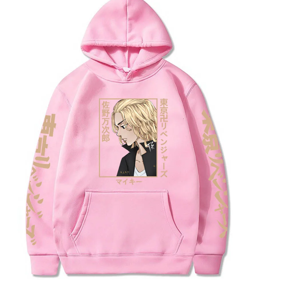 انمي ياباني هوديس طوكيو المنتقمون ميكي الجرافيك الطباعة بلوزات لمحبي عادية كم طويل الرجال الملابس الهيب هوب هودي