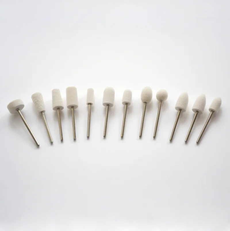 Dental Lab Polishing Tools Popular Felt Polishing Burs for Polishing Mold, Alloy, Metal, Jewellery, Stones, Hard Wood