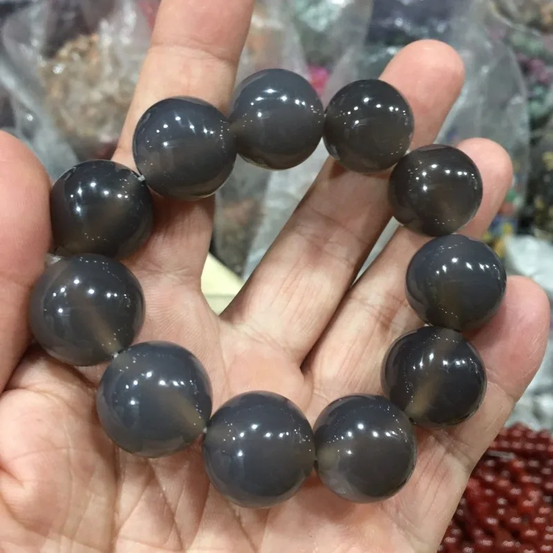 High ice agate single ring bracelet, temperament personalized daily jewelry