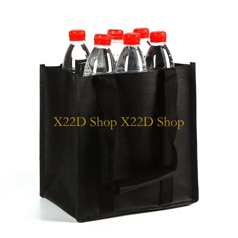 X22D Practical 6 Bottle Hand Bag Separated Pockets Environmentally Friendly Materials Transport Security
