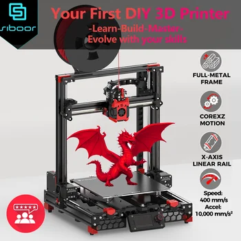 SIBOOR BOOM Kit 3D Printer CoreXZ DIY 400mm/s High-speed Printing Full-metal Frame 220 X…