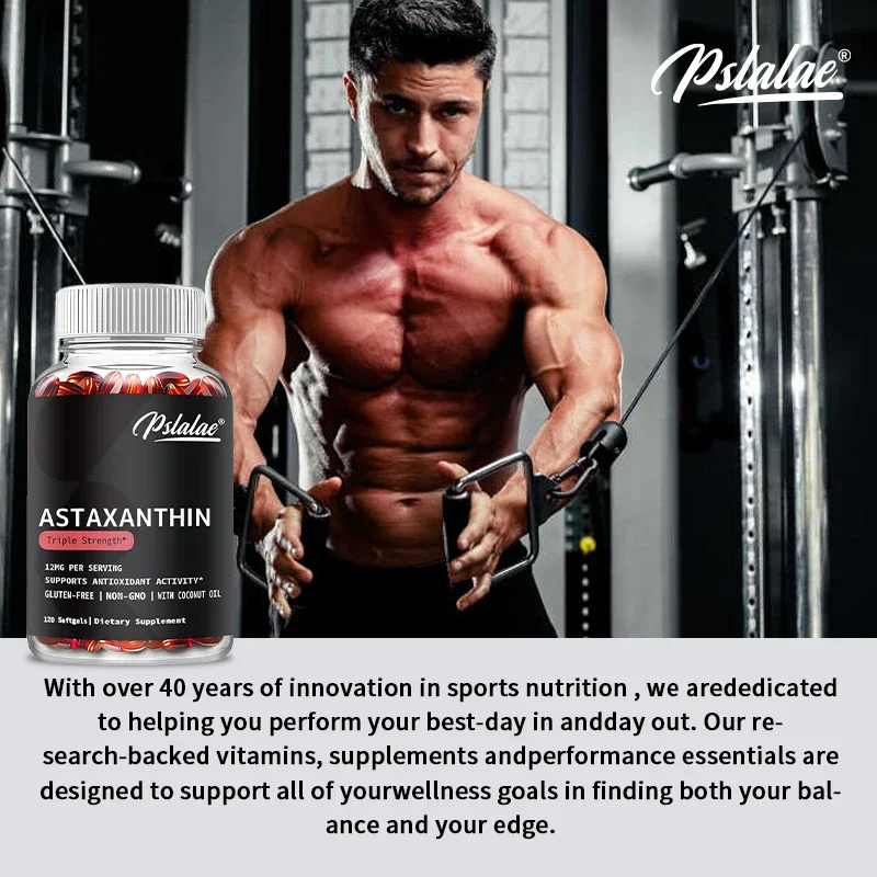 Astaxanthin - Promotes Cardiovascular Health and Accelerates Metabolism, Supports Eye and Joint Health