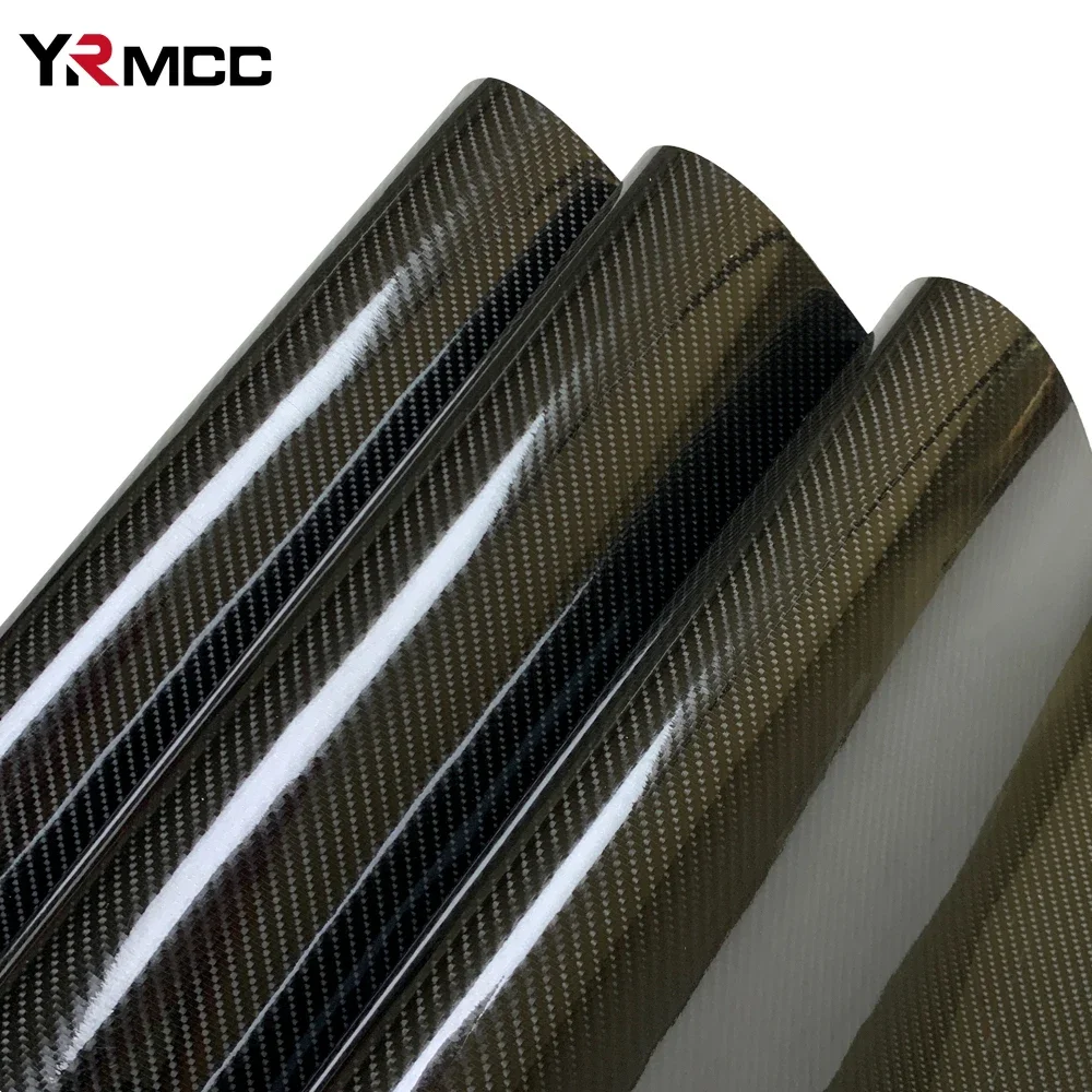 Carbon Fiber Vinyl Wrap Film Waterproof Car Sticker 6D Carbon Fiber Anti Scratch Protector Film Car Accessories for Color Change