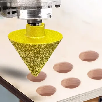 M10/M14 iplik elmas Beveling pah Bit 38/50mm bölmek parlatma delme genişleyen matkap ucu açı öğütücüler taşlama tekerlek