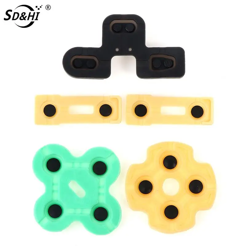 10Pcs/2Set Conductive Rubber Contact Pad Button D-Pad For Sony PS2 Controller Handle Button Soft Silicone Key Repair Parts