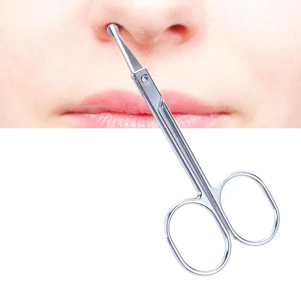 Hot Curved Nail Trimmer Tool Ear Facial Trimmers Stainless Steel Beauty Tool Nose Hair Scissors