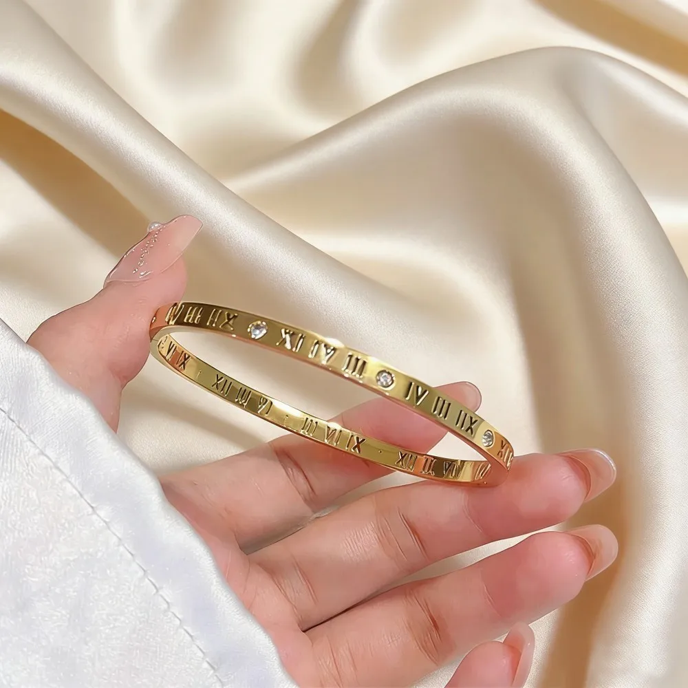 Luxe vergulde roestvrijstalen armband voor dames, modejuweel, Moederdag cadeau ﻿
