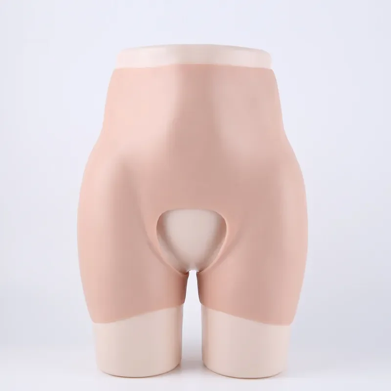 Sixth generation open silicone hip-enhancing pants CD cross-dressing hip-thickening 2cm 2700g silicone hip-enhancing