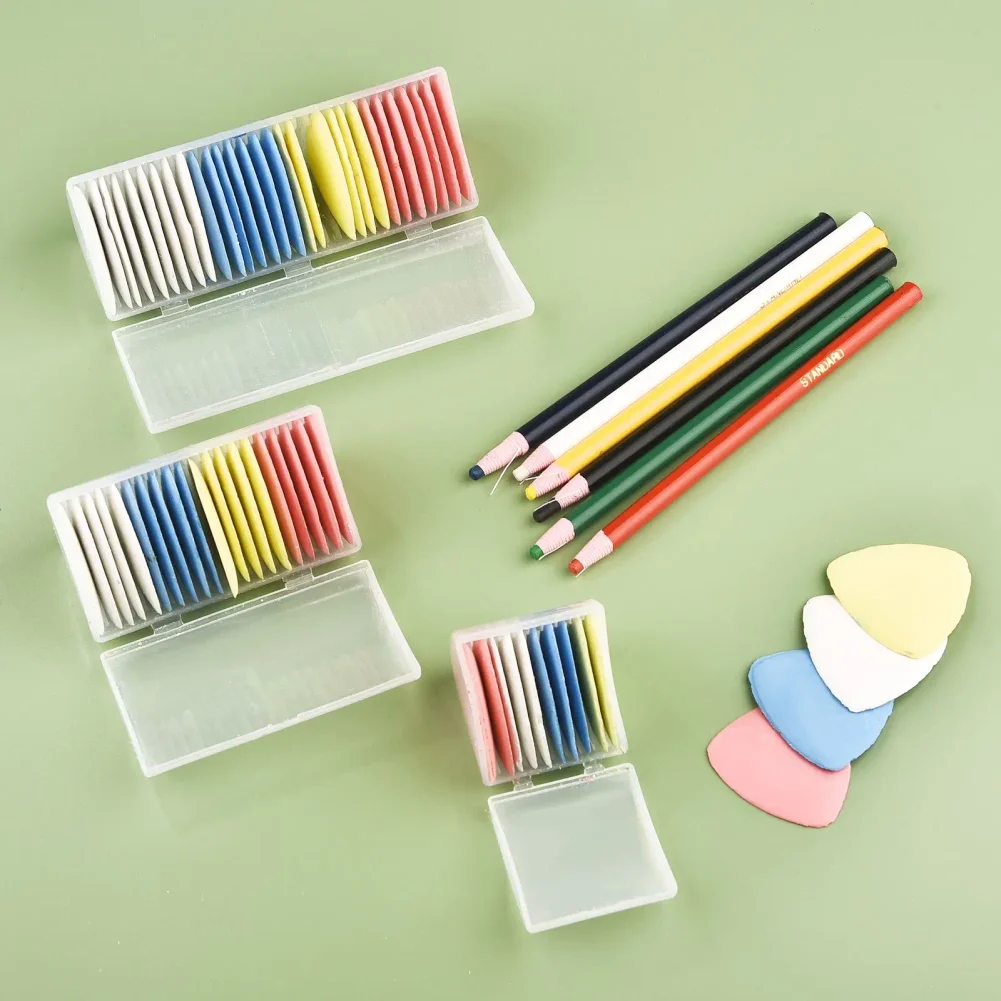 1/10/12/20/30pcs Box Erasable Fabric Chalk For Tailor Marking Clothing Patterns Patchwork Needlework Cut-Free Sewing Accessories view 3