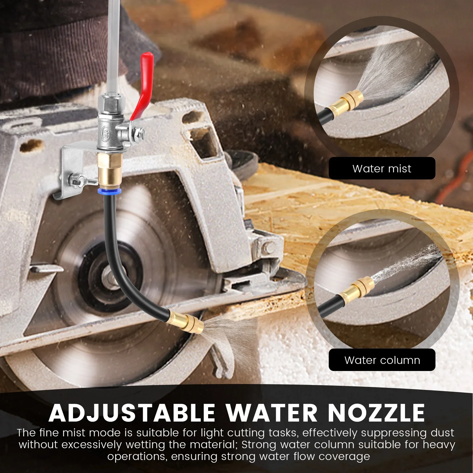 Angle Grinder Water Spray Dust Removal System Marble Tile Cutting Cooling Auxiliary Tools