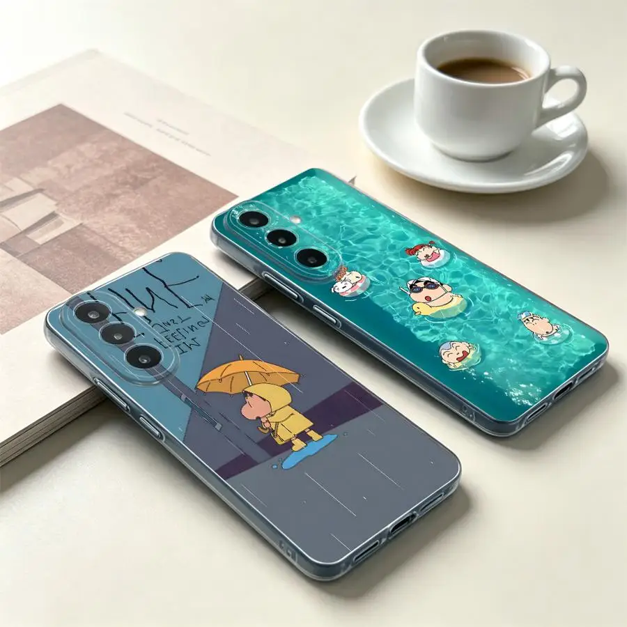 Yellow Umbrella Boy Phone Cover Case for Samsung Galaxy A14 A16 A52 A31 A54 A15 A55 A23 A33 A52 A25 A51 A34 A35 A56 A50 A36 A27