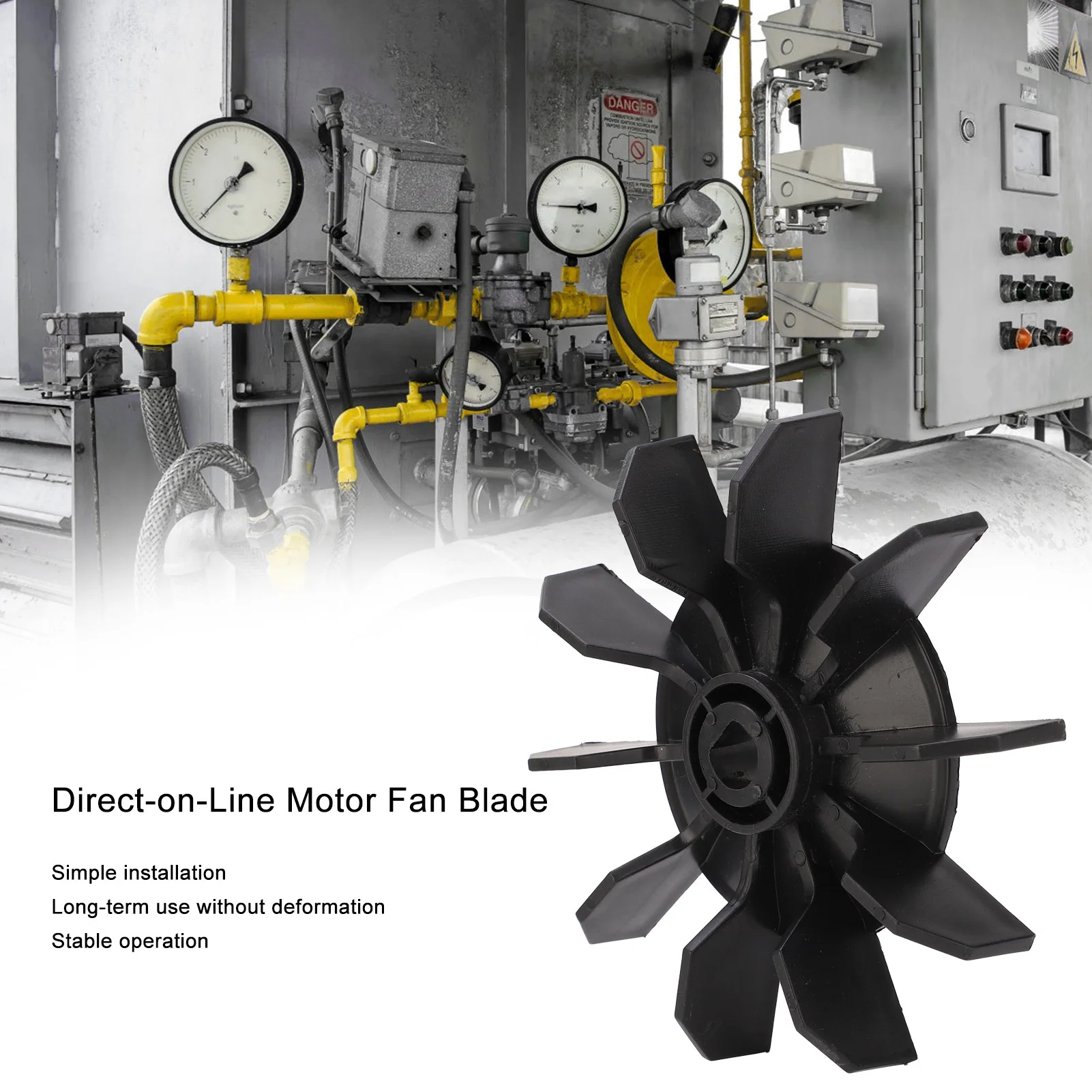 Air Compressor Fan Blade Small Air Compressor Fan Blade Accessories Direct‑on‑Line Motor 14mm Shaft 135mm Outer Diameter