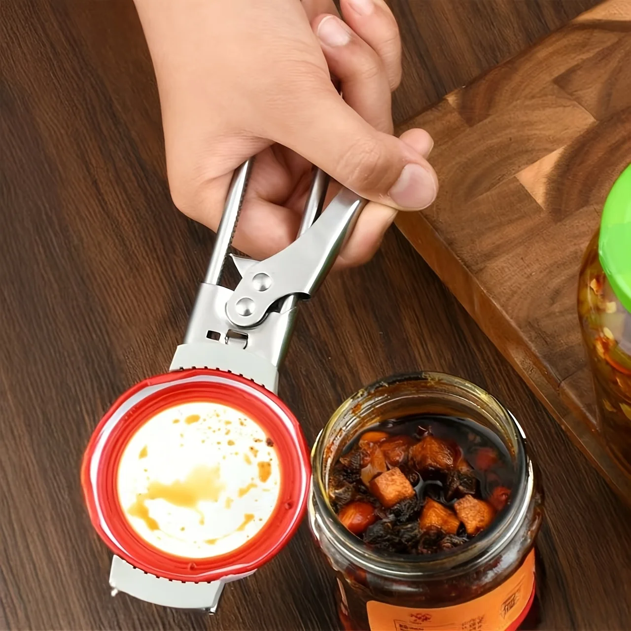 1pc Multi-Function Bottle & Can Opener, Adjustable Easy-Grip Manual Tool, Durable Stainless Steel, No Power Required, Ideal for image 2