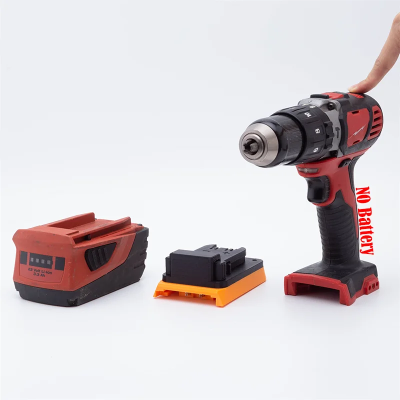 For HILTI 22V (B22) Lithium Battery Lithium Ion Tools to Milwaukee M18 Series Power Tool Accessories (NO Battery)