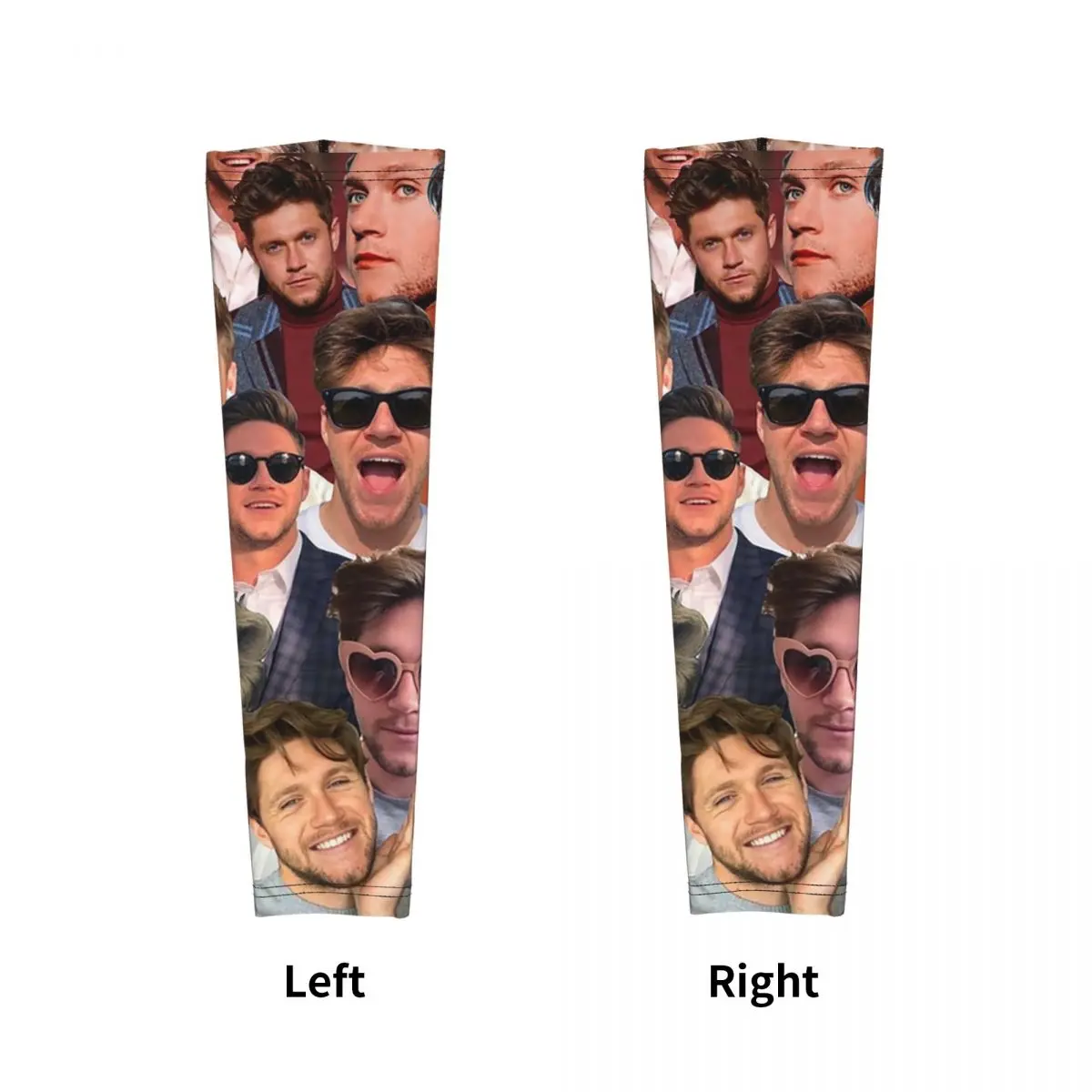 NiallHoran 사진 콜라주 야외 팔 슬리브 태양 UV 보호 커버 여름 사이클링 타투 슬리브