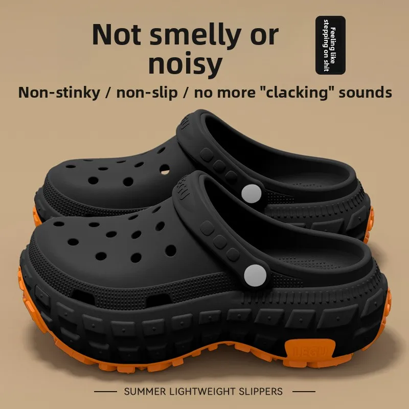 Hole shoes men's summer 2026 new deodorant and non-slip outer wear breathable outdoor driving fishing beach sandals men