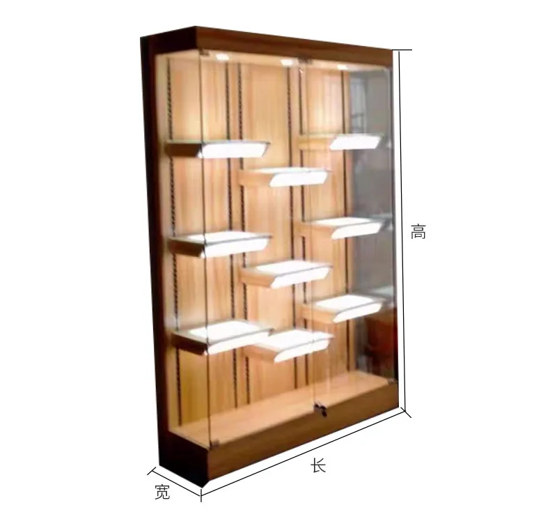 Paint figure display cabinet, glass display cabinet, small household model display rack, dustproof gift cabinet