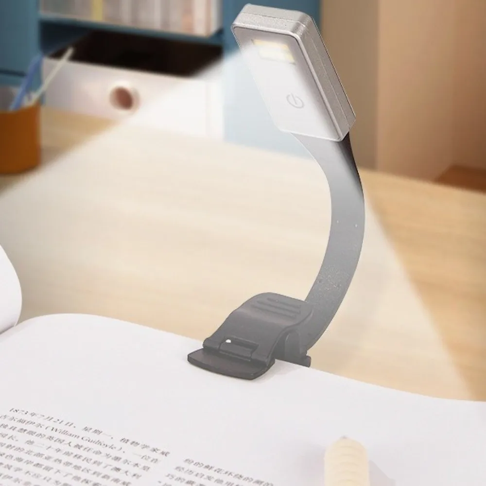 USB Rechargeable LED Reading Light 3-Level Easy Clip Book Clip Light Stepless Dimming Night Reading Lamp for XTEINK X3/X4