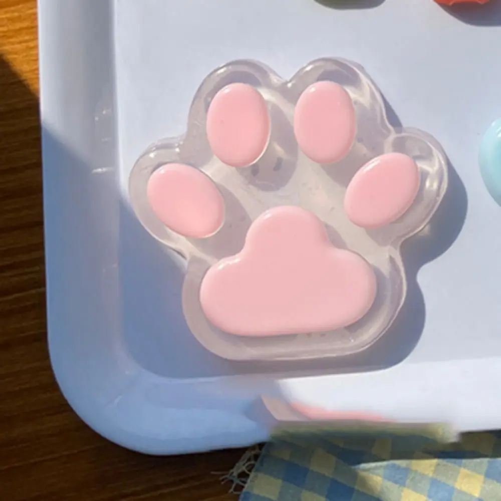 Leuke super grote kattenpoot knijp zacht kneden cartoon fidget handgemaakte kleurrijke kattenpoot knijpen lastige pop