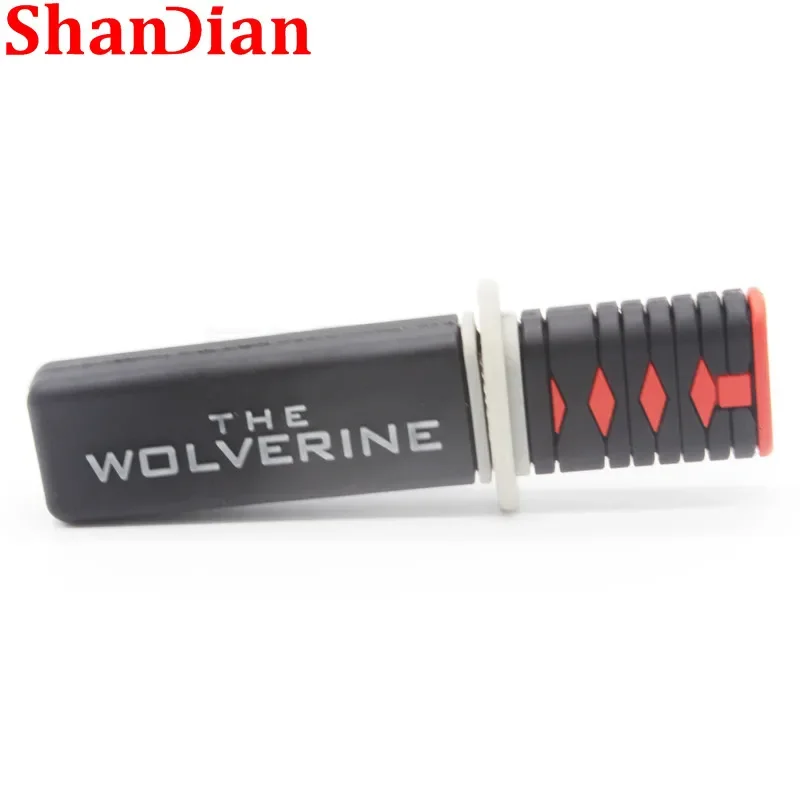 Мультяшный меч самурая флэш-накопитель 64 Гб чёрная ручка 32 Гб карта памяти 16 Гб внешнее хранилище 8 Гб U-диск 4G USB Деловой Подарок