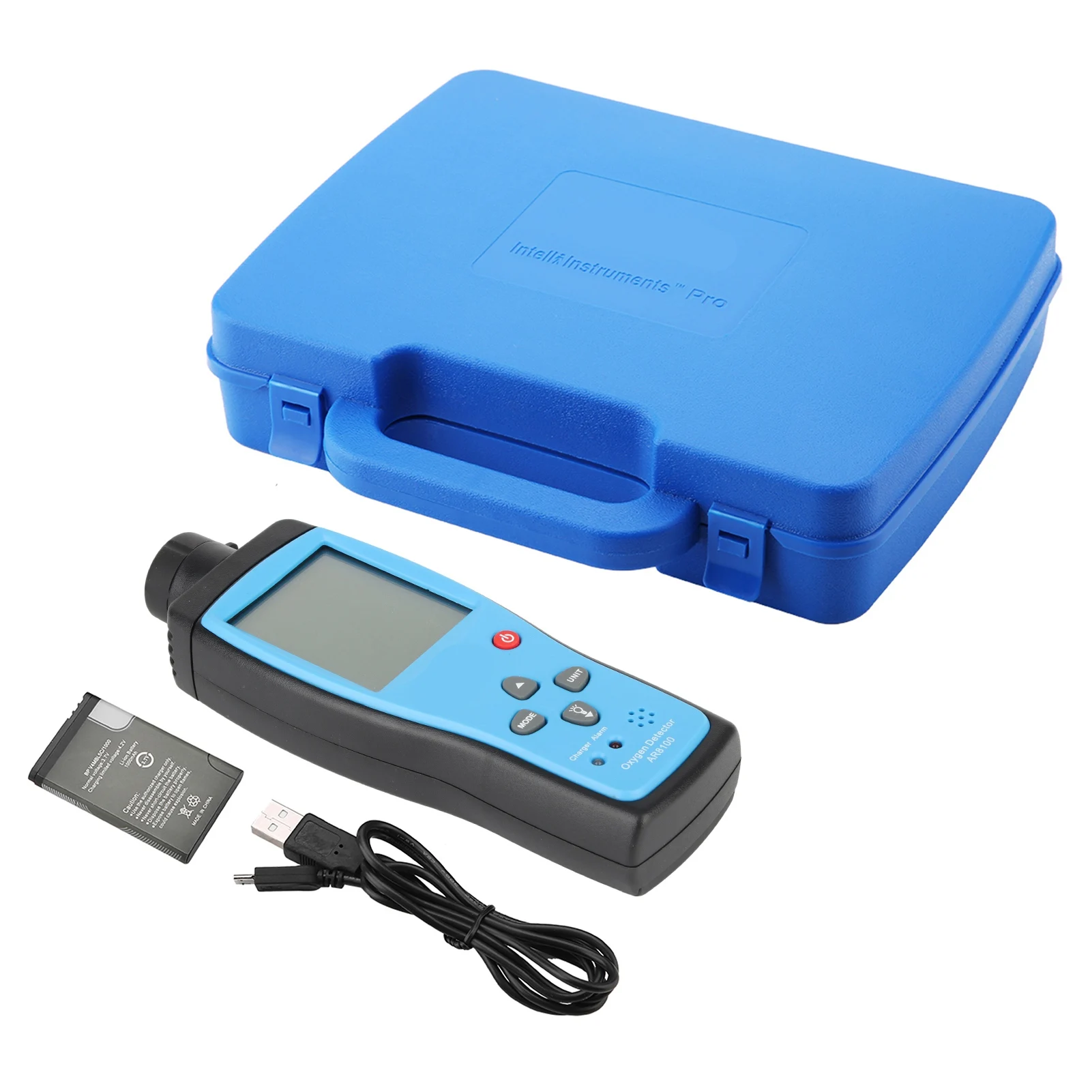 AR8100 Handheld O2 Meter Rechargeable Oxygen Detector for Outdoor Industry Gas Analyzer Gas Detection Oxygen Detector Gas Tester