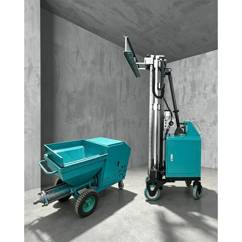 Customized Fully Automatic Wall Coating Robot Wall Plastering Machine, Mortar Rendering & Leveling Equipment for Putty Finishing