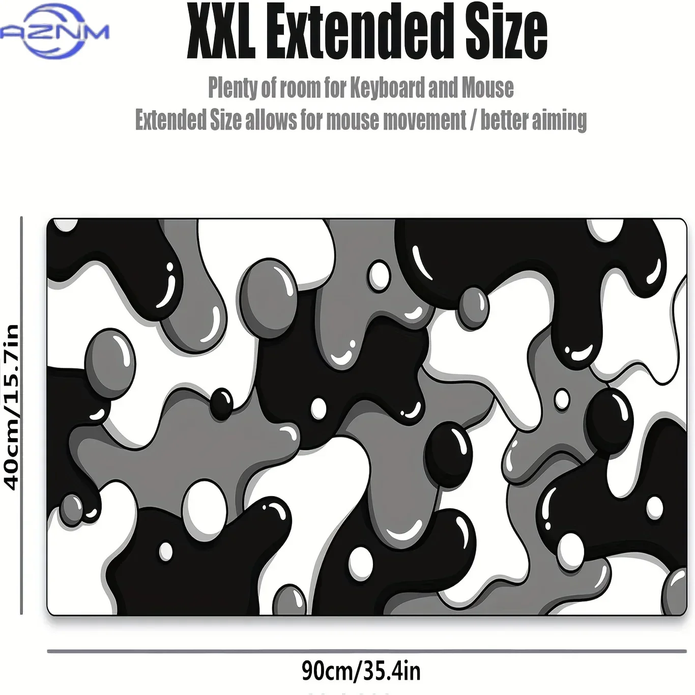 Computer MousePad  Strata Liquid Gaming PC Desk Mat Fast Delivery accessory Non-slip soft XXL size Mousepad Large pad
