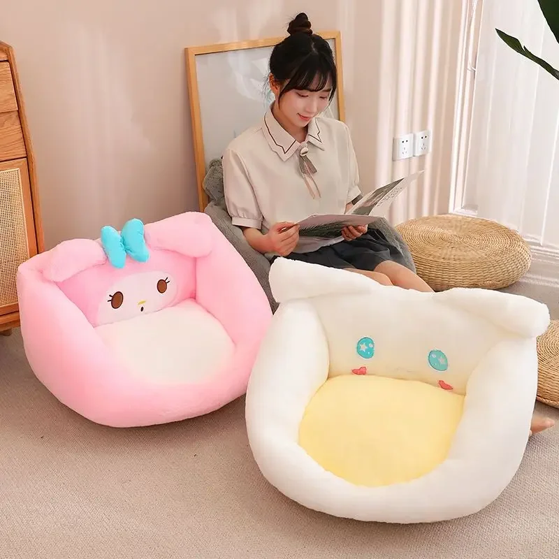 Sanrio My melody Kuromi Pompom Purin Cinnamoroll new cute cartoon comfortable removable and washable all-inclusive chair cushion