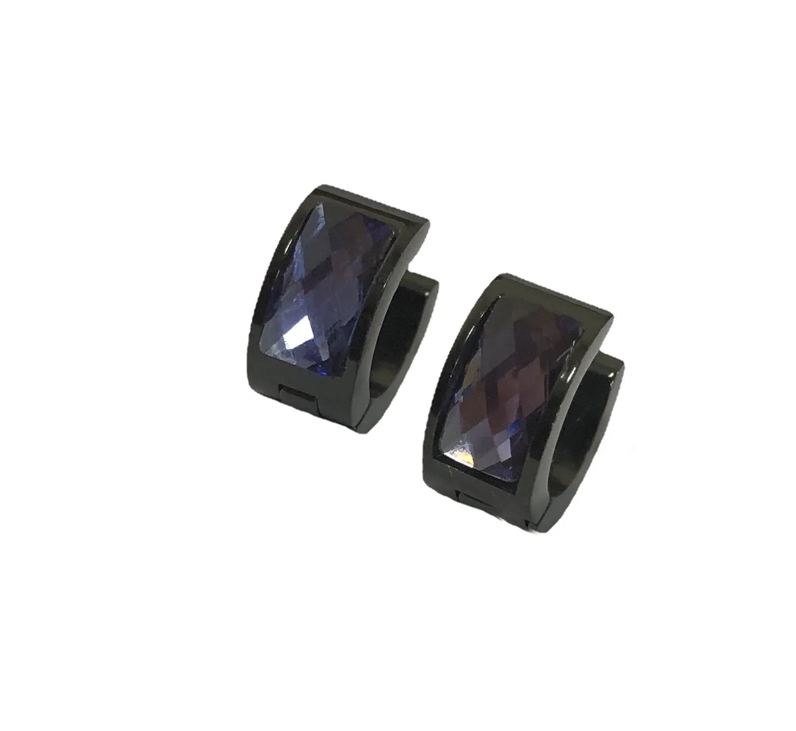 1Pair Stainless Steel Huggie Hoop Earring Women Jewelry Men Earrings 14 Colors Crystal Hoop Earrings Mix Styles