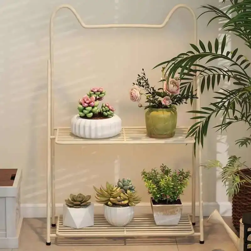

Party Simple Organizer Aesthetics Flower Stand Tiered Universal Outdoor Art Flowers Stand Design Planten Rek Balcony Furniture