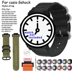 For Casio G-SHOCK DW5600 9050 5700 Watchband for Gshock GA-150 800 GD-110 G-8900 5600 Nylon Watch Band Strap w Pins