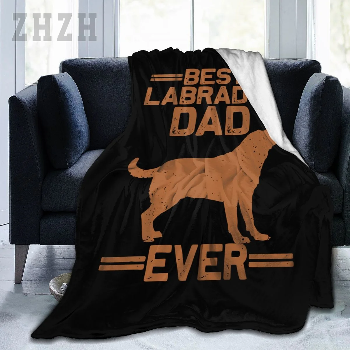 Blanket Best Labrador DAD EVER Labrador Retriever Dogs Flannel Multifunction Camping Sofa Cover Keep Warm