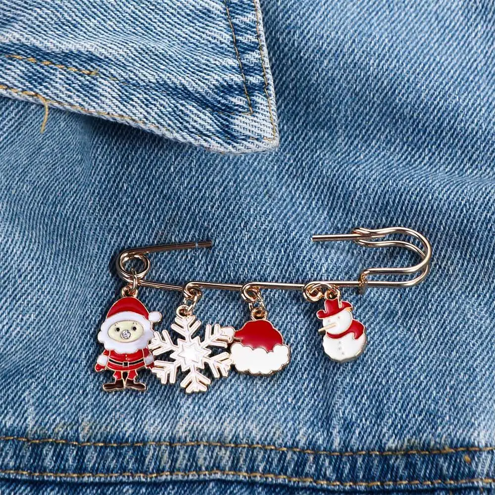 Fixed Buckle Clothing Accessories Bag Decoration Jewelry Gift Waistband Pin Dress Shawl Clips Christmas Brooches Safety Pins
