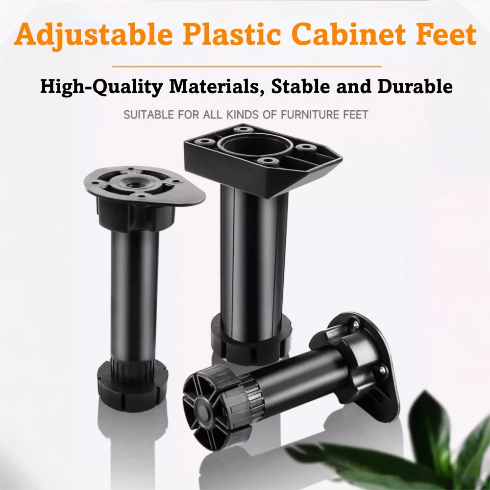 Heavy Duty Cupboard Foot Load Bearing Bracket Anti-Slip Furniture Feet Stand Adjustable Height 8/10/12/15cm Cabinet Leg