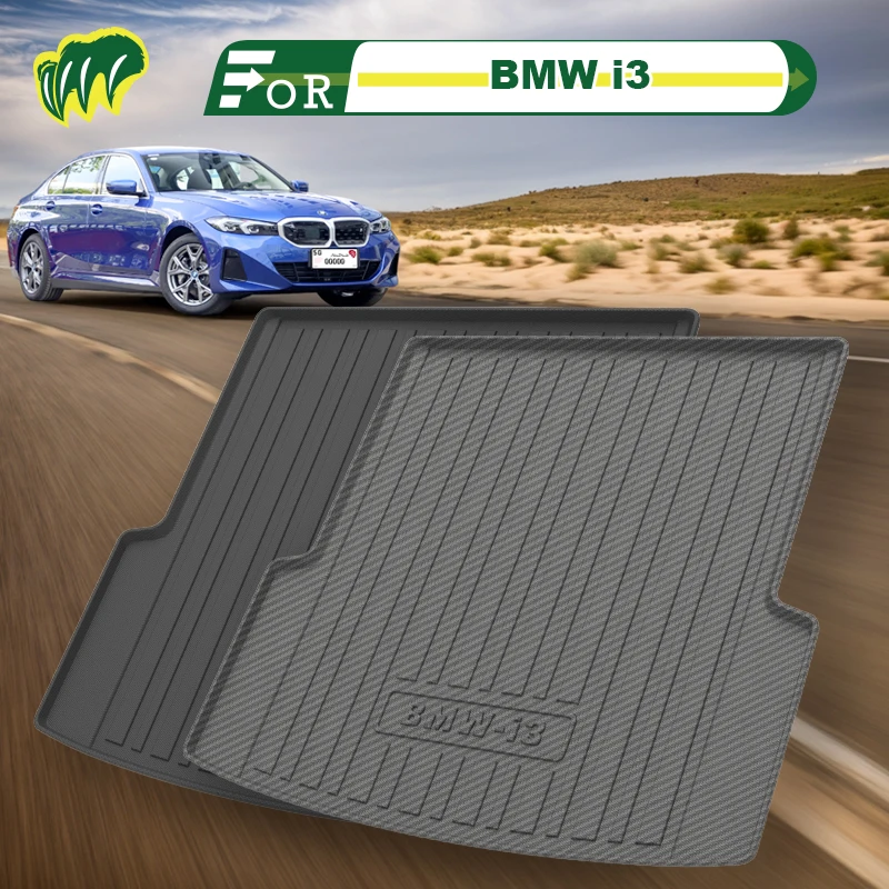 Alfombrilla personalizada para maletero de coche, estera de carga con láser en forma 3D para todas las estaciones, para BMW i3 2022-2023