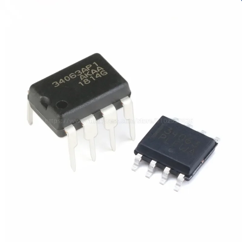 10PCS MC34063 34063 34063A MC34063ADR2G SOIC-8 MC34063AP1G DIP-8 MC34063ACN MC34063ACD SMD DC-DC Converter Control Circuits IC