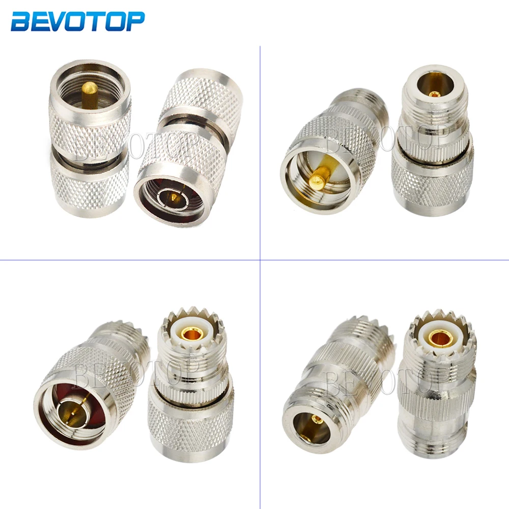 1Pcs L16 N Type Male Female to UHF PL-259 SO239 Male Female Adapter RF Coaxial Copper Connector 50Ohm