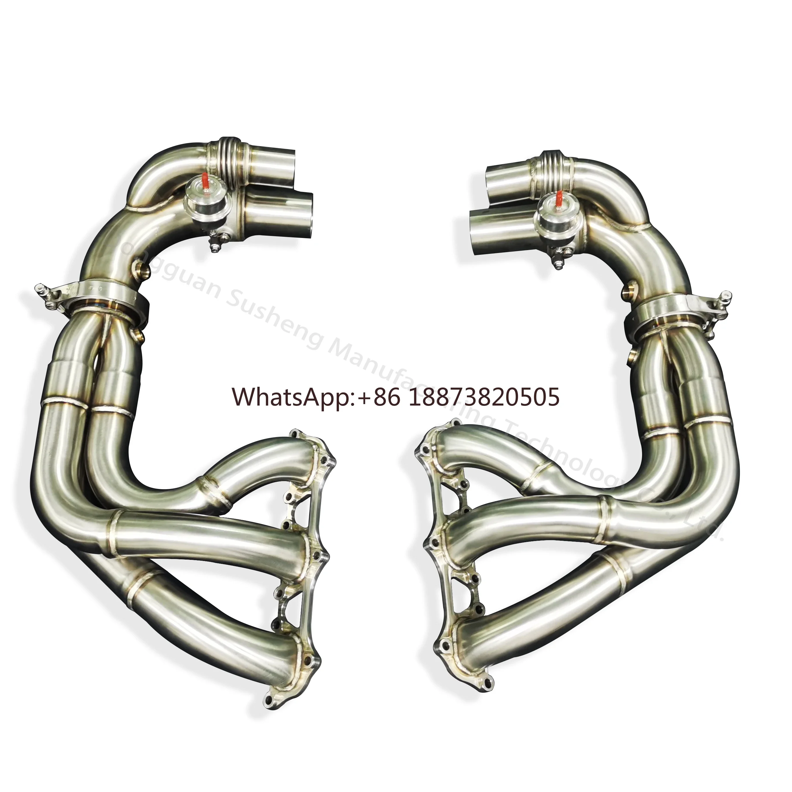 Racing Performance Resistente a altas temperaturas e à corrosão Inconel 617 Cabeçalho e coletor de exaustão para 991.1 991.2 GT3 e GT3RS
