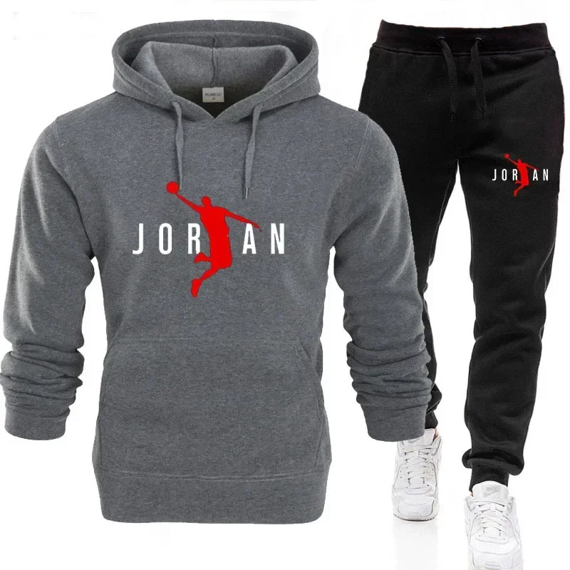 2025 Fall Winter Men's Tracksuit Hoodie Pants 2Pcs Sets Suit Leisure Sweatshirts Sweatpants Fashion Trends Brand Clothing S-3XL