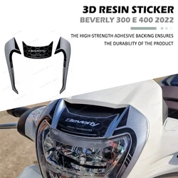 For Beverly 300 and 400 2022 Motorcycl Headlight Protection Sticker 3D Resin Waterproof Anti-scratch Protection Decal