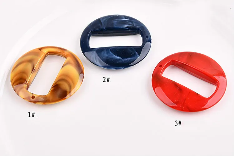 Jade Turquoise ABS Resin Material DIY Round Square Jewelry Earrings Earrings Sweater Chain Necklace Accessories