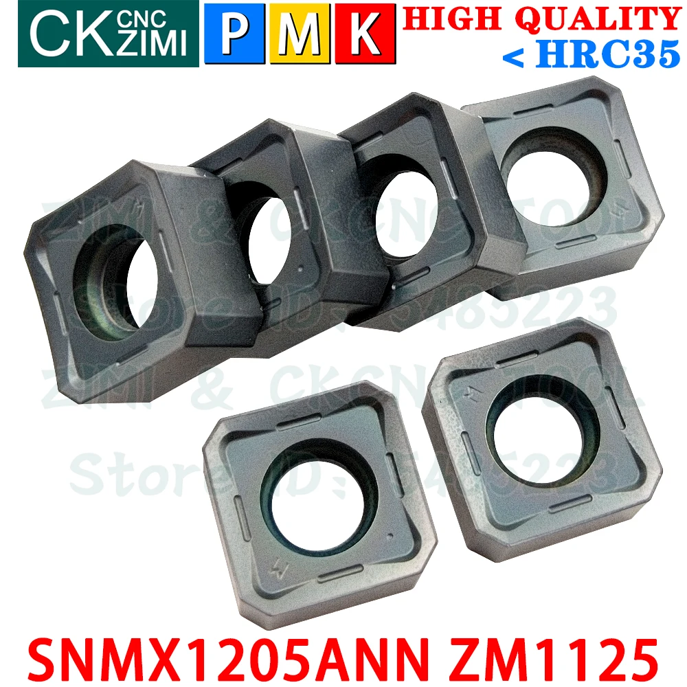 Imagem -04 - Snmx 1205 Ann Zm1125 Inserções de Metal Duro Inserções de Fresagem de Alimentação Rápida Cnc Torno de Metal Fresadora Ferramenta para Fresa de Face Lnmu03r Snmx1205ann Zm1125